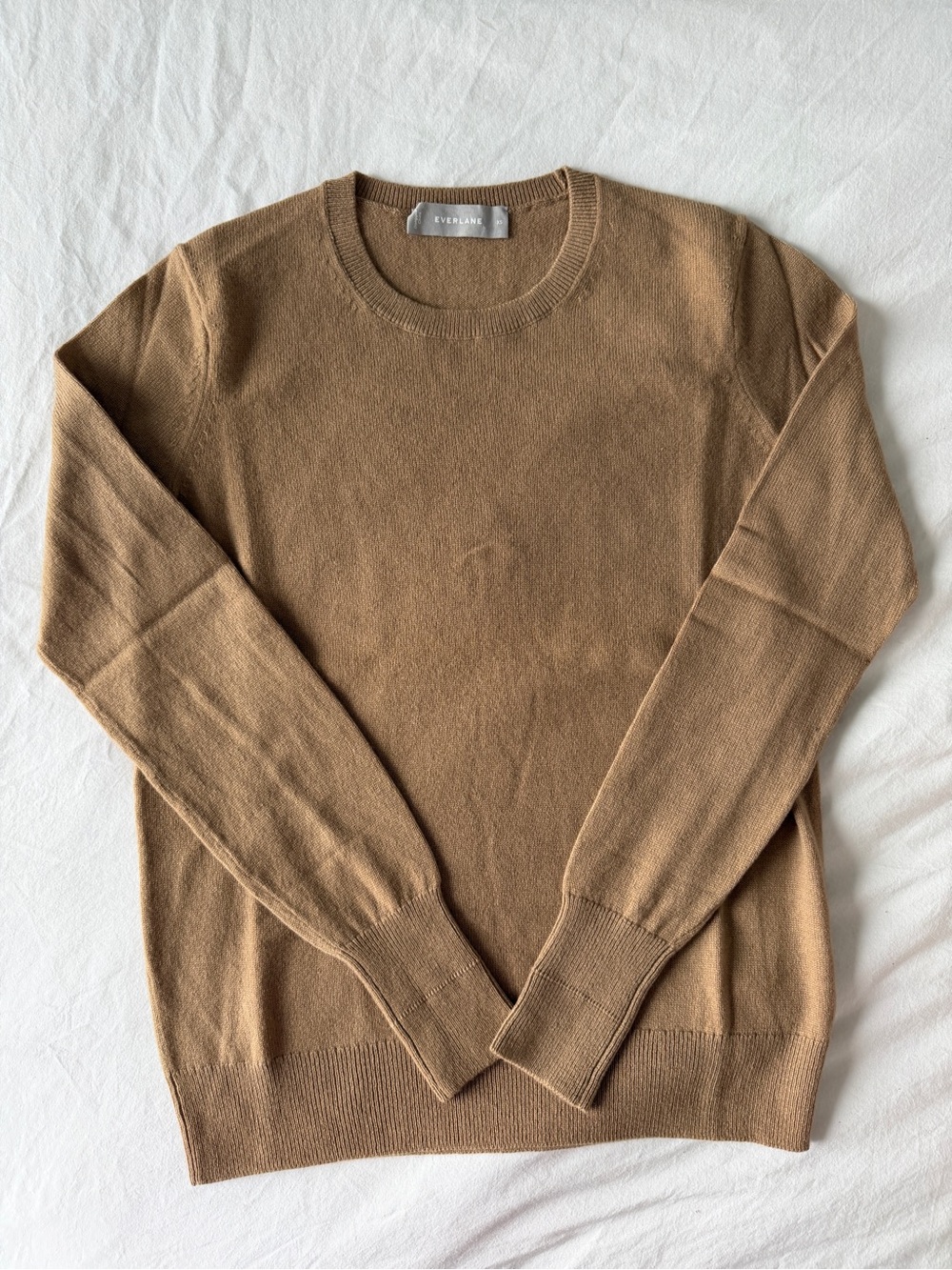 Everlane Cashmere Crewneck Sweater Camel XS